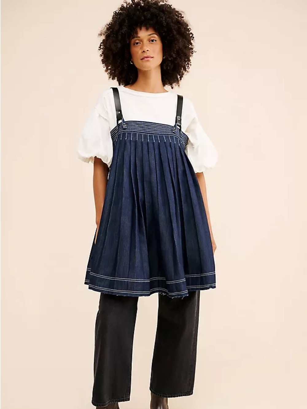 Pilcro Denim Babydoll Mini Dress